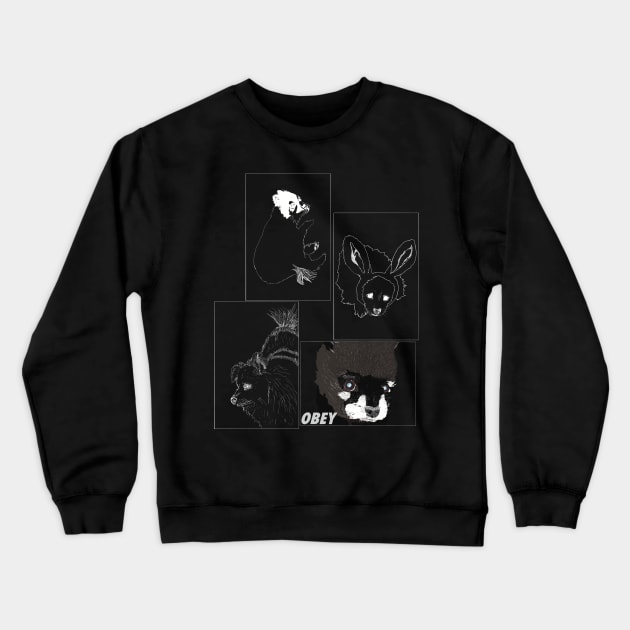 Obey Crew Lite 4 Dark Crewneck Sweatshirt by Thread Dazzle